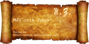 Móczik Zobor névjegykártya